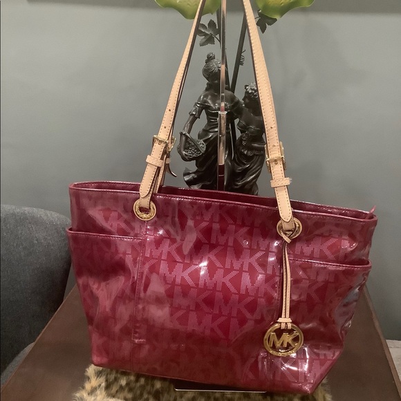 Michael Kors Red Tote Bag - Picture 1 of 14